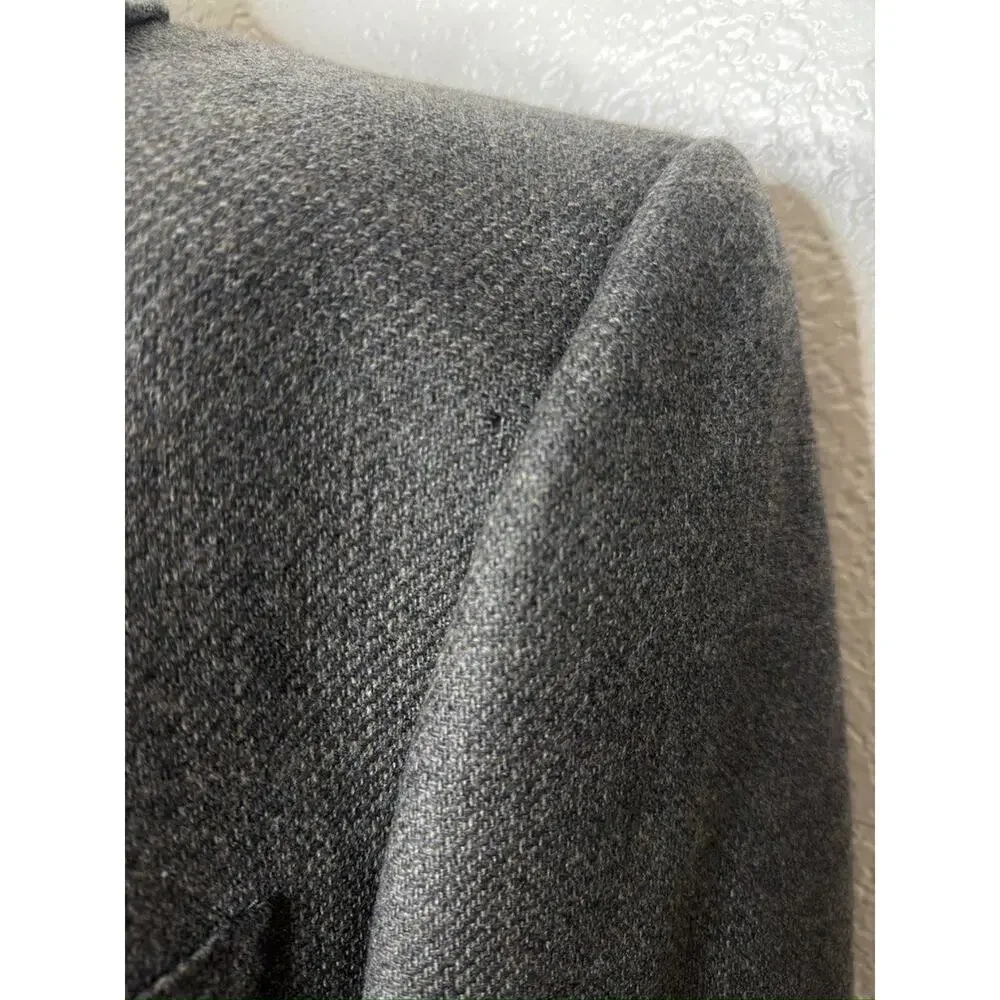Ermenegildo Zegna Mens 50 Wool Cashmere Blazer Sportscoat Switzerland Gray Luxur